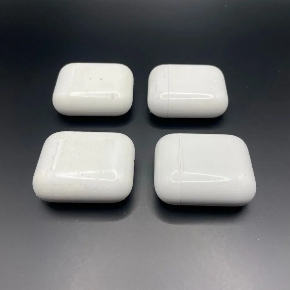 Lot of 4 APPLE Airpods Model A1938 -‎ AS IS- Free Shipping. CASES ONLY